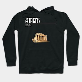 T-Shirt Athens, Acropolis, coordinates Hoodie